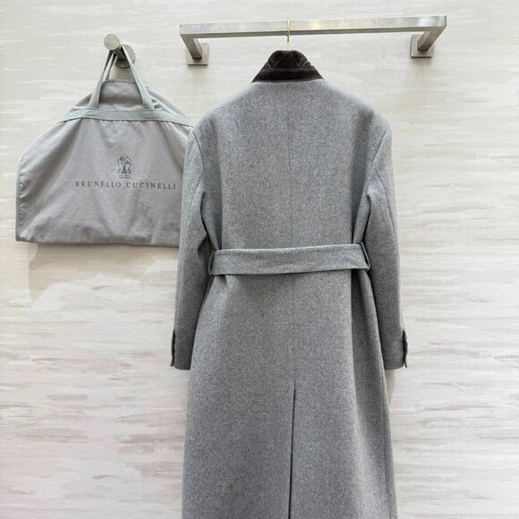 Brunello Cucinelli autumn and winter new wool blend coat - Picture 5 of 16